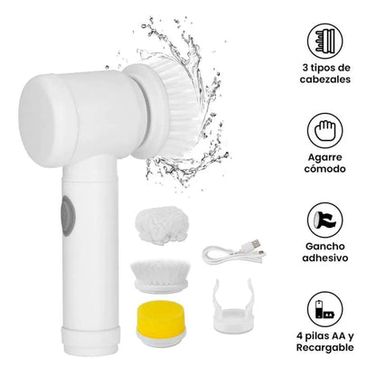 SpinClean Pro™ – Cepillo Eléctrico Multifuncional