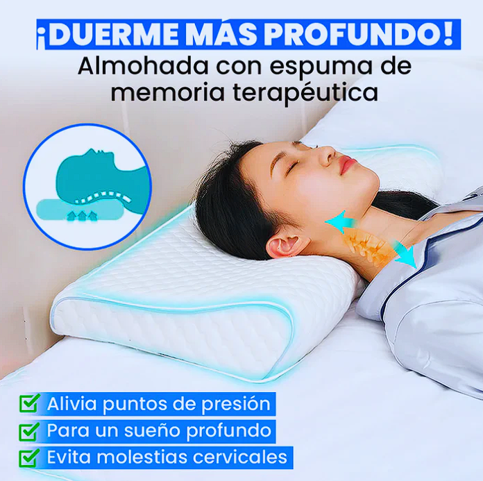 SOLO HOY 50 %OFF - Almohada Cervical SPA 3D - Aumentar la calidad del sueño