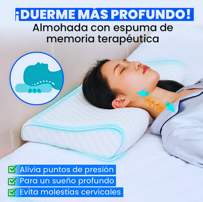 SOLO HOY 50 %OFF - Almohada Cervical SPA 3D - Aumentar la calidad del sueño