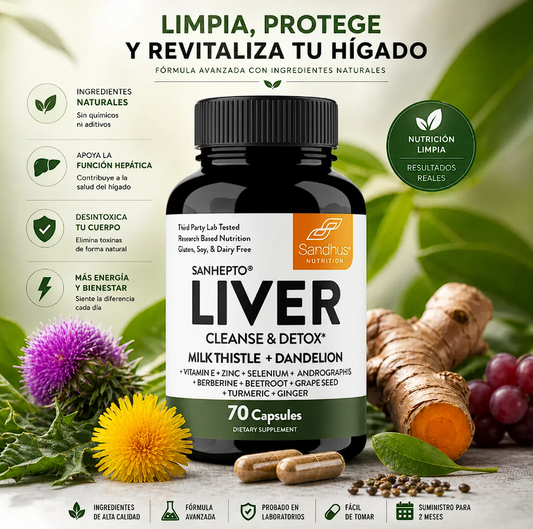 LIVER CLEANSE & DETOX: La fórmula natural para limpiar tu hígado y recuperar tu energía - 50% OFF SOLO HOY