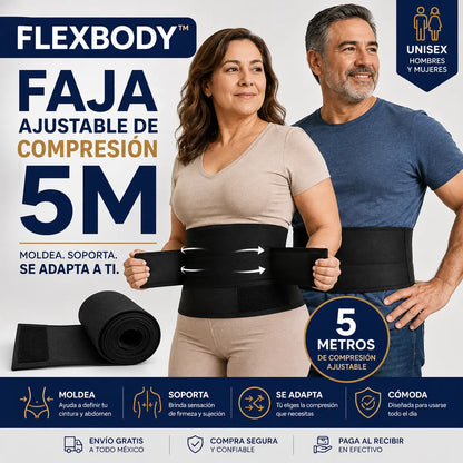 FLEXBODY™ Faja Ajustable de Compresión 5M