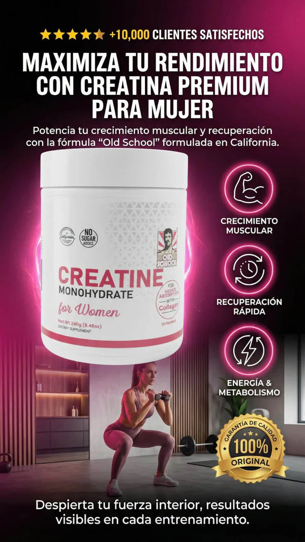 Oferta Especial 2x1: Old School Creatina™ - Fórmula Especial para Aumentar Glúteos