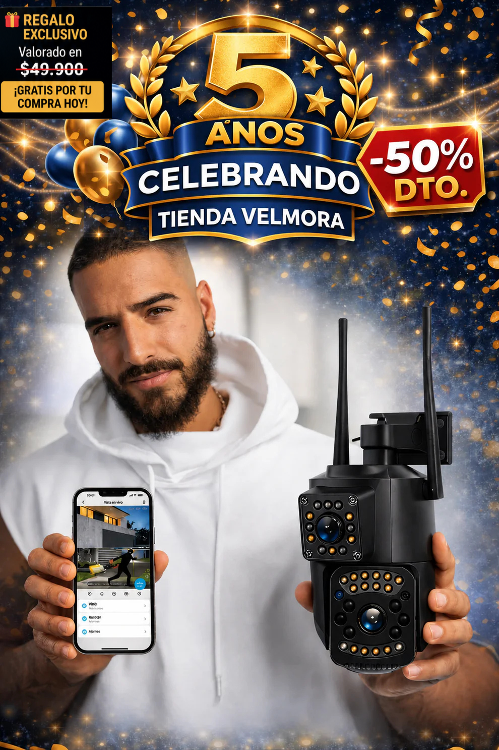 Militar Guard: Cámara de Seguridad - 2 en 1 + Regalo🎁 50% OFF