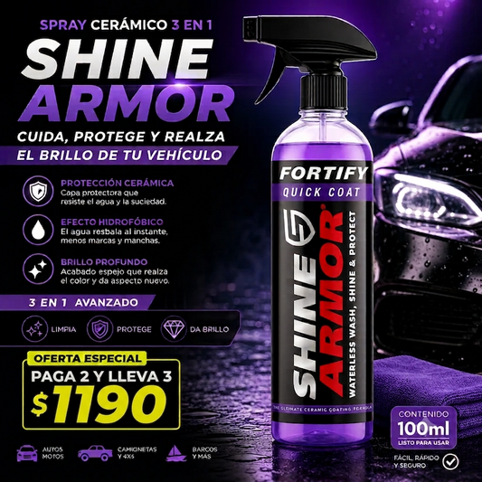 SHINE ARMOR | Spray De Revestimiento Ceramico Carro