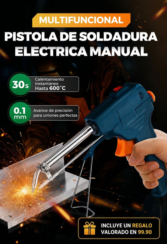 🔥 LIQUIDACIÓN DE STOCK: Pistola de Soldadura Profesional 60w + Envio Gratis + Regalo