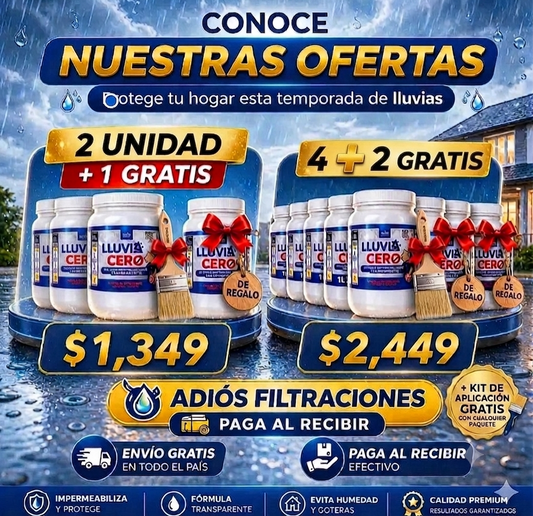 KIT-LLUVIA CERO-ELIMINA GOTERAS Y FILTRACIONES 🚫💧
