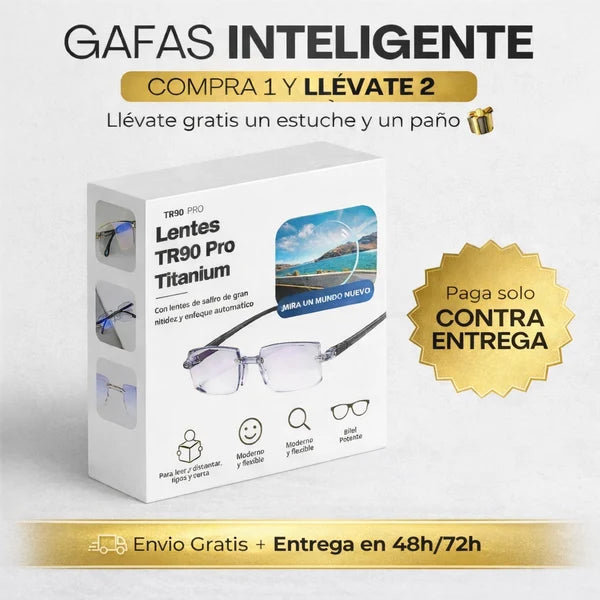 GAFAS TR90 COMPRE 1 y LLEVATE 2 GAFAS + ESTUCHE y PAÑO CORTESÍA