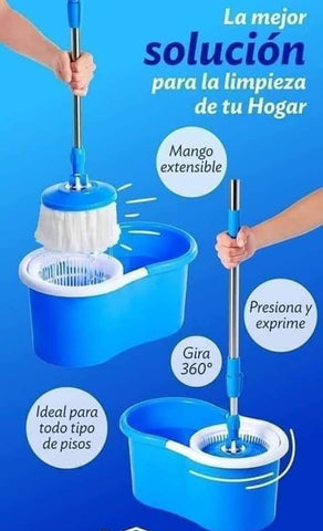 Trapero Giratorio 360° Trapeador Valde - ¡40% DE DESCUENTO SOLO HOY! + ENVÍO GRATIS