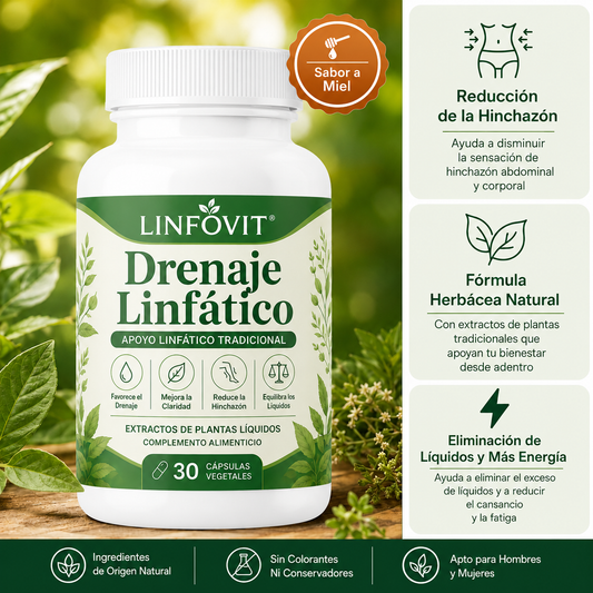 LINFOVIT™ | ¿Hinchazón, pesadez y líquidos retenidos? Hoy compra 1 y llévate otro GRATIS + Regalo🎁