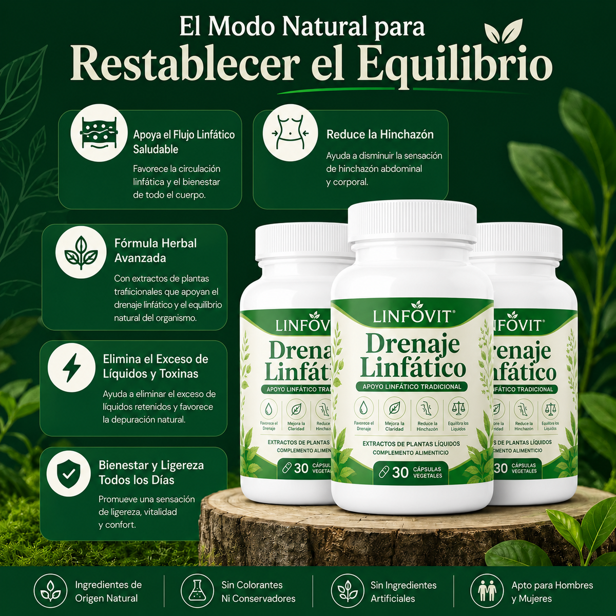 LINFOVIT™ | ¿Hinchazón, pesadez y líquidos retenidos? Hoy compra 1 y llévate otro GRATIS + Regalo🎁