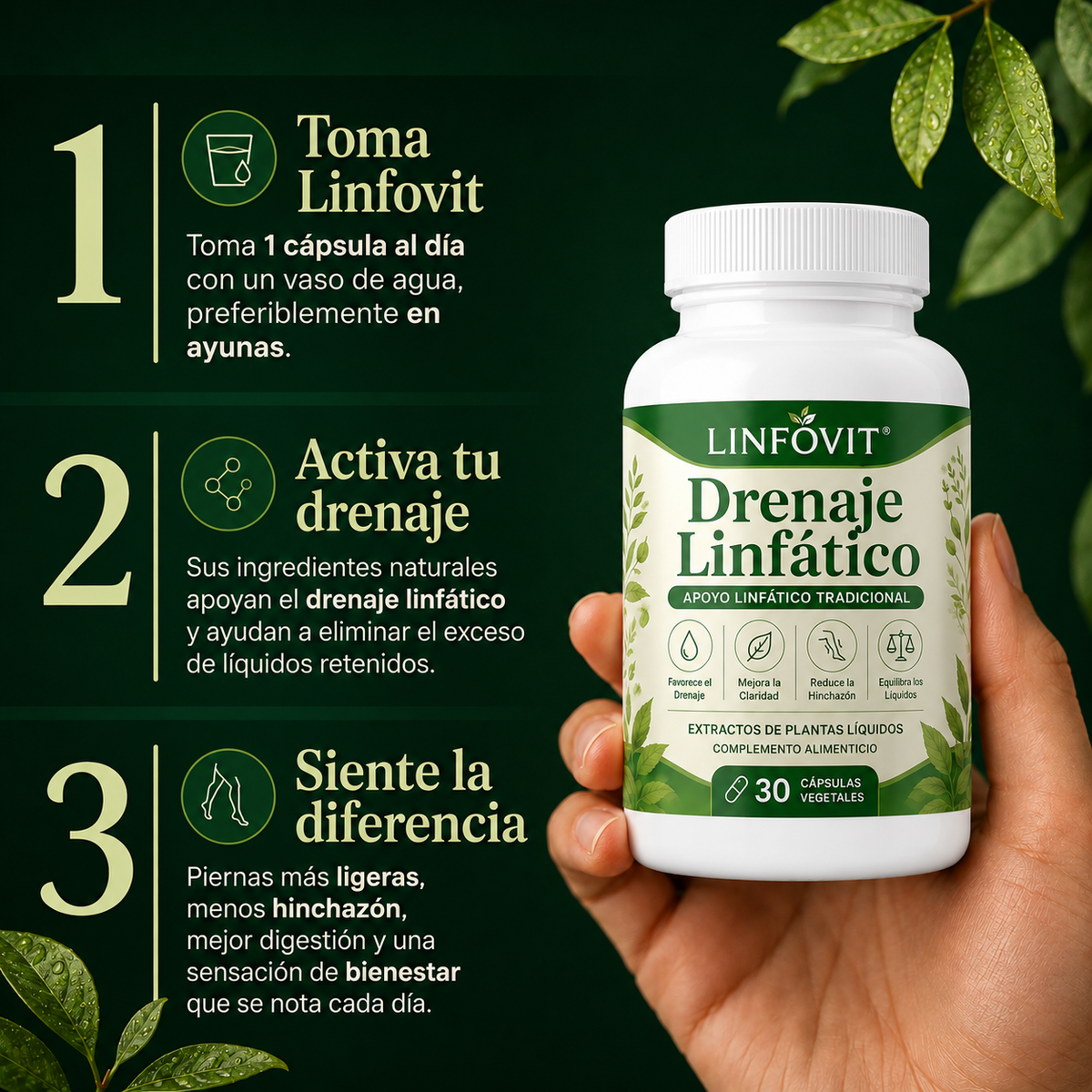 LINFOVIT™ | ¿Hinchazón, pesadez y líquidos retenidos? Hoy compra 1 y llévate otro GRATIS + Regalo🎁