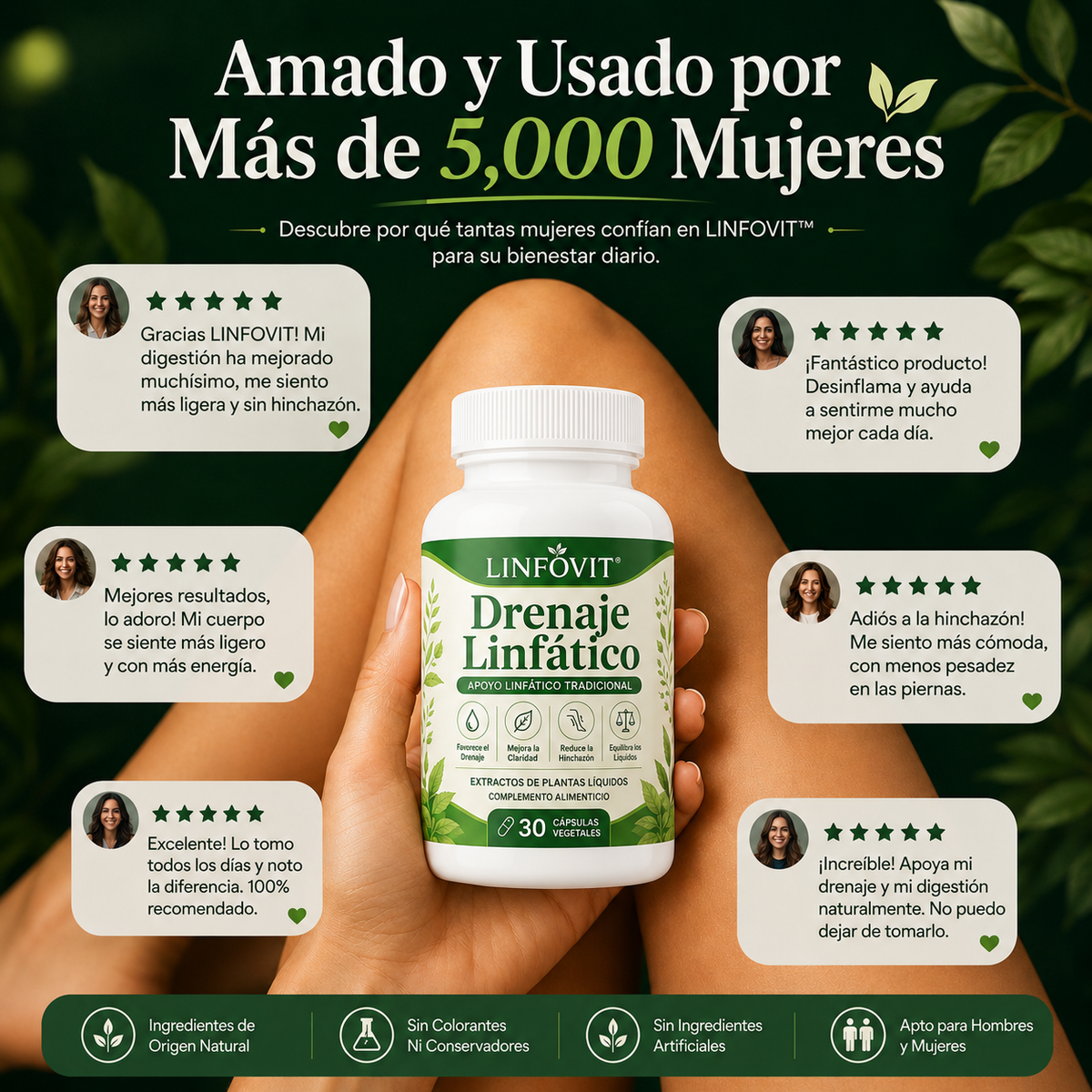 LINFOVIT™ | ¿Hinchazón, pesadez y líquidos retenidos? Hoy compra 1 y llévate otro GRATIS + Regalo🎁