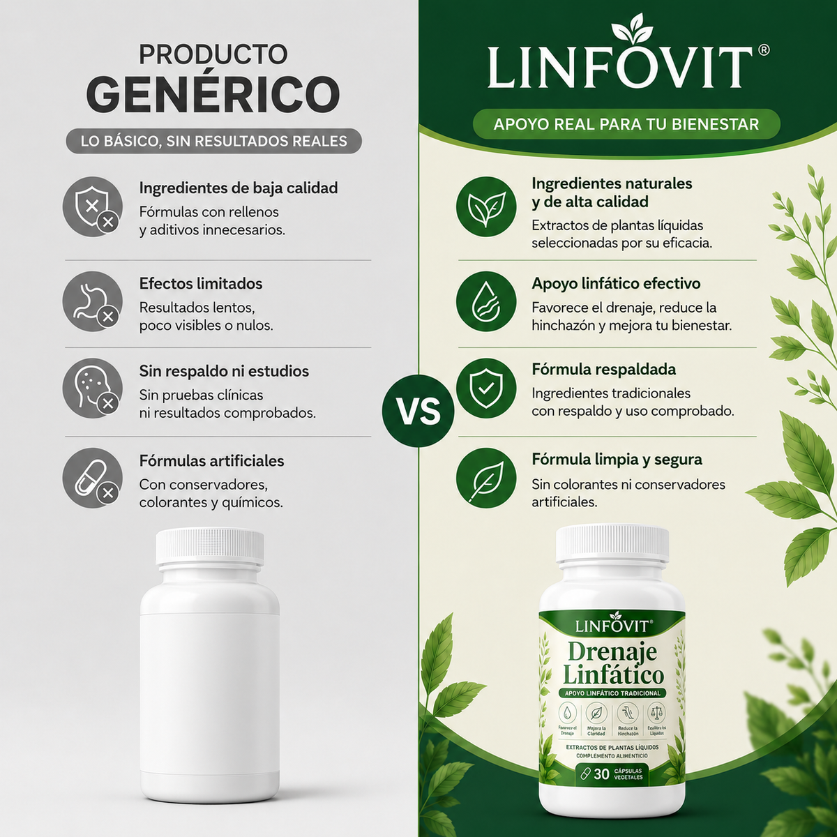 LINFOVIT™ | ¿Hinchazón, pesadez y líquidos retenidos? Hoy compra 1 y llévate otro GRATIS + Regalo🎁