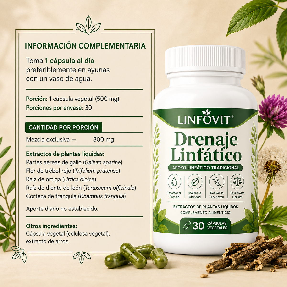 LINFOVIT™ | ¿Hinchazón, pesadez y líquidos retenidos? Hoy compra 1 y llévate otro GRATIS + Regalo🎁